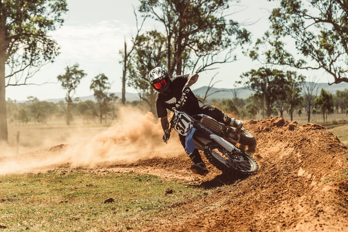 man riding a motorcycle