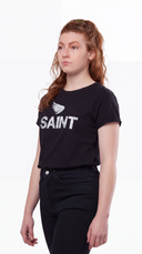 Women's SA1NT No.1 Cotton Tencel Tee | Black